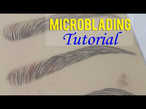 Microblading Eyebrows | Microblading Tutorial on How to Secure Your Template