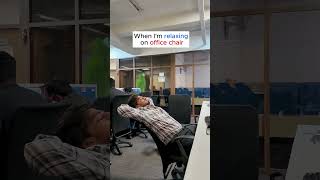 POV: Relaxing at Work… Until Gravity Hits! 😅 #almostfell #workplacecomedy  #funnymemesdaily