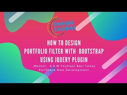 BootStrap Portfolio Filter using MixitUp JS Plugin