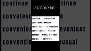 |#freelearning |#antonyms |#englishvocabulary |