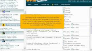 How to enable and configure automatic backups on your WHM server - WHM Management Tutorials
