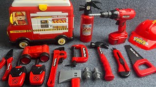 10 minutes perfect unboxing, repair tool set red fire toyASMR | Toy Review