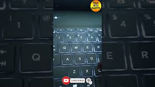how to on keyboard light, how to enable keyboard light on laptop windows 10 #ytshorts #viralshorts