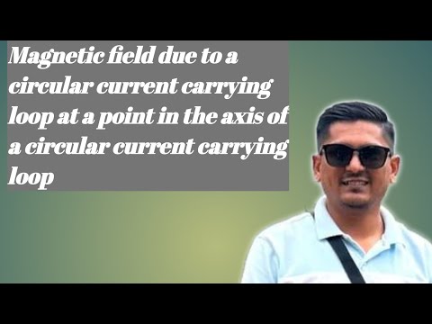 Magnetic field due to circular current carrying loop at a point in the axis of a loop#nagamesenews 
