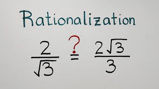 Simplifying Radical by Rationalizing Denominator - Conjugate