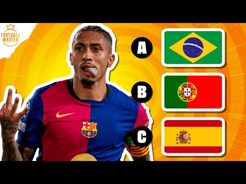 GUESS THE COUNTRY OF THE FOOTBALL PLAYER | FOOTBALL QUIZ SEASON 2024/25