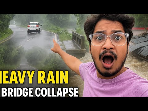 Heavy rain in Jammu and Kashmir /Chenab River ,Tawi river overflow bridge collapsed