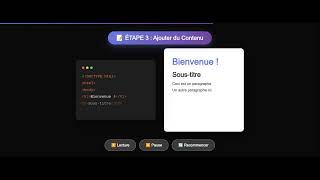 coder en html Tuto Débutant Complet 🚀#HTML #TutorielHTML #ApprendreLeCode #Débutant #WebDevelopment