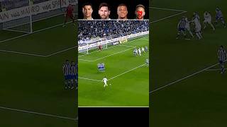 Football legends Ronaldo vs Messi vs Mbappe vs Neymar freekick goals 🤯😱 | #shorts #football #soccer