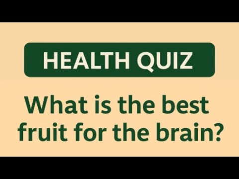 Best Fruit for the Brain? 🍎🍌🍓🍇 | Health Quiz Shorts