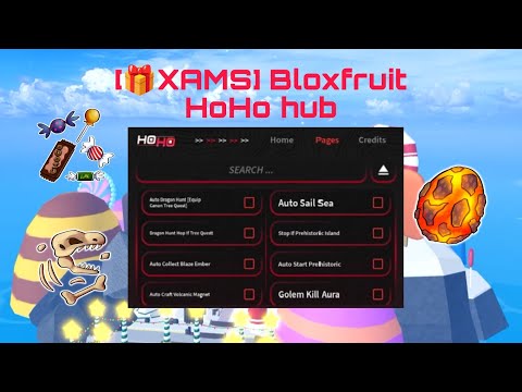 [🎁XMAS UPD]Bloxfruit Script Hoho hub | Auto Farm get  Candy Auto Quest Auto prehistoric island and