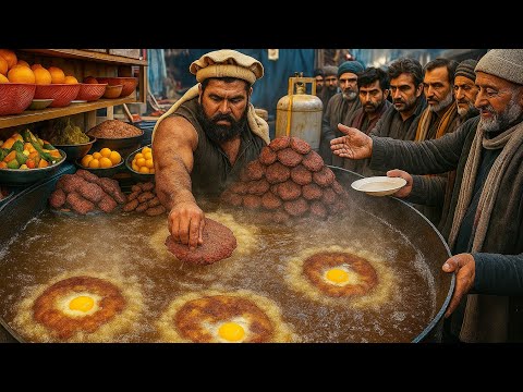"Pahlwan Famous Chapli Kebab || Delicious Afghan Food