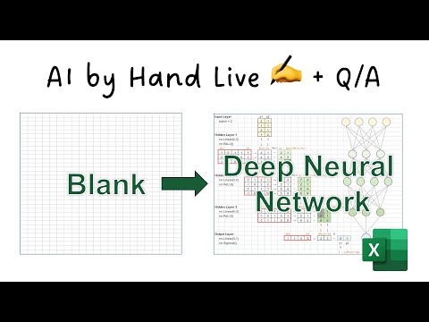 I Built a Deep Neural Network from a Blank Spreadsheet in Excel by Hand ✍️ Live!