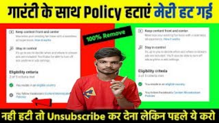 Content Monetization Policies | You follow content monetization policies | Facebook monetization |