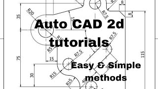 Auto CAD 2d tutorial exercises 2