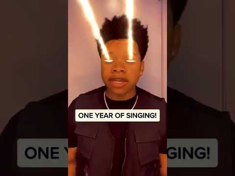 1 day of singing vs 1 year of singing #funny #nbayoungboy #singing