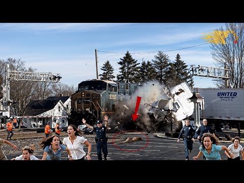 Most Unbelievable Train Crashes Compilation Moments Caught on Camera - Best Of Month #23