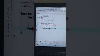 Pattern Printing in C++ in Seconds || Triangle Pattern Problem #shorts #ytshorts #coding #viralvideo