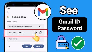 How To See Your Gmail, Google, Account Password Easily Let's See  || 