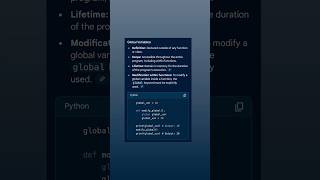 (Q&A) Global variable #python #Shorts #YouTubeShorts #coding #pythonprogramming #Viral #Trending
