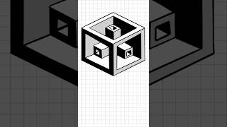 3D drawing on graph paper #3ddrawing  #relaxingvideos #stressrelief #satisfying