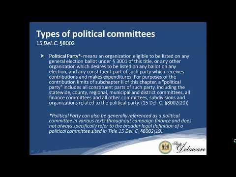 Types of political committees