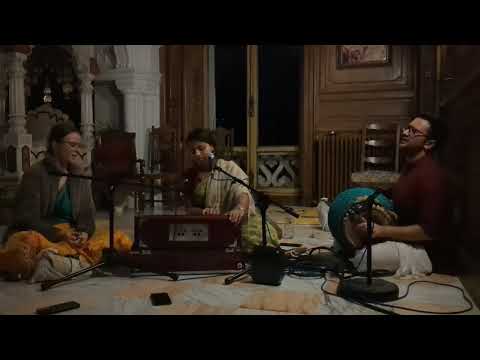 Sweet Mellow Hare Krishna Kirtan by Ananga Manjari at New Mayapur ISKCON