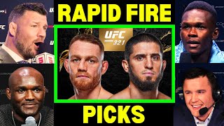 UFC Fighters "Predict" Islam Makhachev vs Jack Della Maddalena | UFC 322