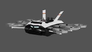 Low Poly Stylized 3d Drone