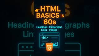 HTML Basics in 60 Seconds #coding #shorts