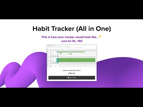 Habit Tracker (All in One) | Goal Tracker | Template 2022