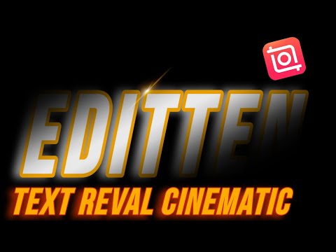 create a cinematic text reveal intro ( inshot tutorial)
