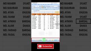 Shortcut Key to Switch Between Sheets in Excel | Excel Shorts
