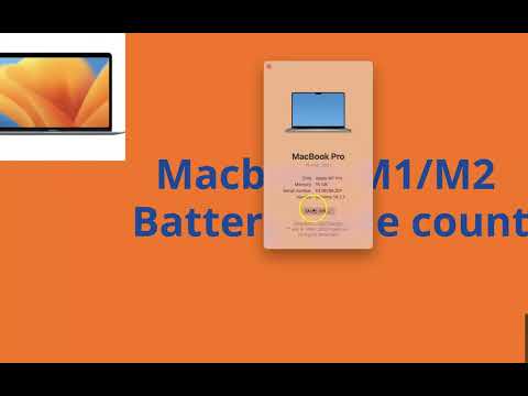 How to check battery lifecycle of mac m1/m2