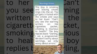 Hilarious Programmer Warnings Joke #yourdailydose #yourdailyjoke #dailyjokes #usahumor