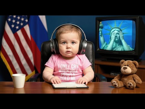 Trump’s Call with Putin Leaves Coco Confused 🤯 | Baby Explains Politics in Pink Bodysuit