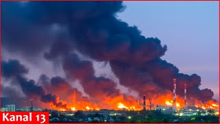Two strategic plants hit simultaneously in Russia: drones set gas and oil facilities ablaze