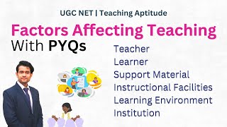 1.8 | Factors Affecting Teaching | Teaching Aptitude | Teacher Learner Support Material Institution