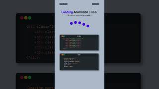 Loading Animation with Pure HTML CSS No JavaScript! #HTML #cssanimation #css #shorts