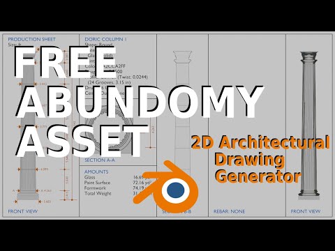 Update Procedural Roman Column - 2D Architectural Drawing Generator