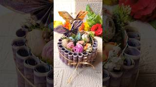 How to Make Cash Hamper | Creative Money Gift Tutorial #shorts #diyideas #weddinghamper #craftideas