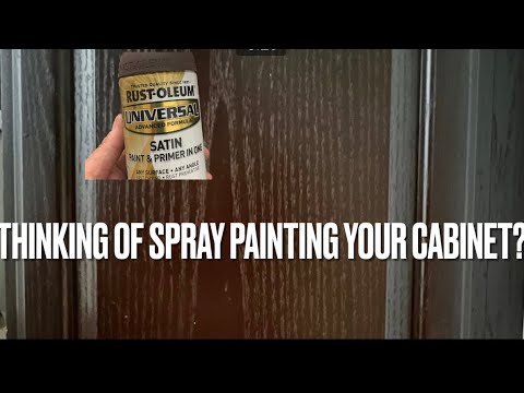 Spray Paint Your Cabinets or Bathroom Vanity!