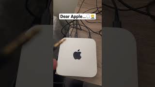 The 3.5mm Jack on the Mac Mini is in a terrible location. #apple #mac