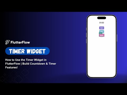 How to Use the Timer Widget in FlutterFlow | Build Countdown & Timer Features!