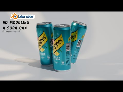 How to Model & Texture a Realistic Soda Can in Blender – Full Tutorial