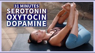 Somatic Yin Yoga to increase your feel-good hormones serotonin, oxytocin, and dopamine l 31 minutes
