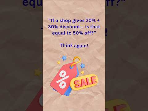 Can you answer this? #shortsfeed #easymathtricks #maths #shorts #discount #percentage_short_trick