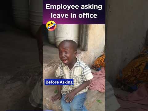 😅😅📝 Employee asking leave in office 🏢💼😄🚀 #shortvideo #shorts #trending #trendingshorts #short