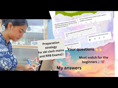 Preparation strategy for SBI/IBPS Clerk mains and RRB Exams📚🔥💯✅#banking#ibpspo#sbiclerk#ibpsclerk