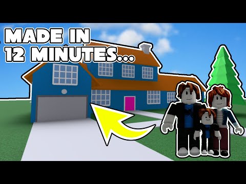 I MADE A ROBLOX HOUSE IN 12 MINUTES...